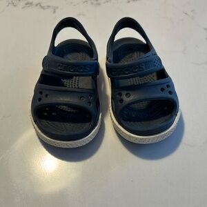 Navy CROCS, size C4 sandal